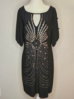 Bisou Bisou Michele Bohbot Dress Black 34"-Length | 38"-Bust | 34"-Waist H78